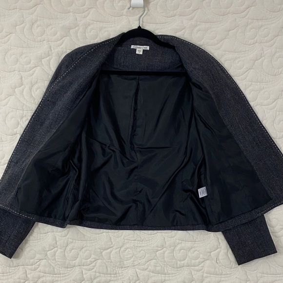 Coldwater Creek Dark Gray Blazer Size 8 - Picture 8 of 11